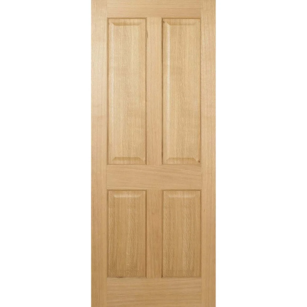 Regency 4 Panel Prefinished Oak Internal Door - Image 2