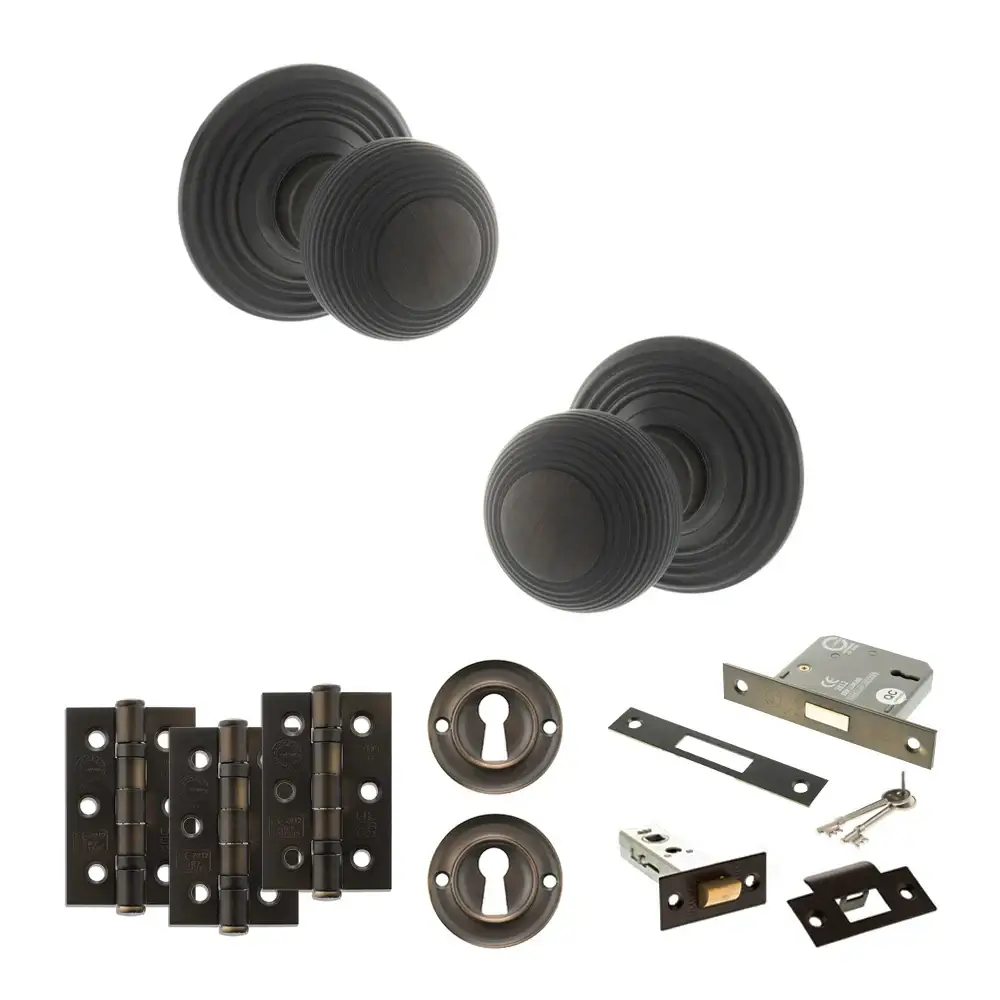 Ripon Round Reeded Mortice Door Knob - Image 58