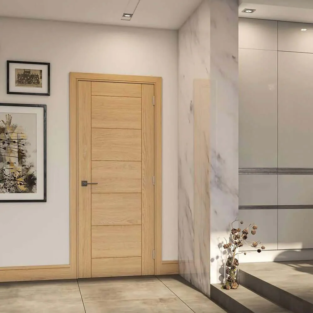 Seville Pre-Finished Oak Fire Door