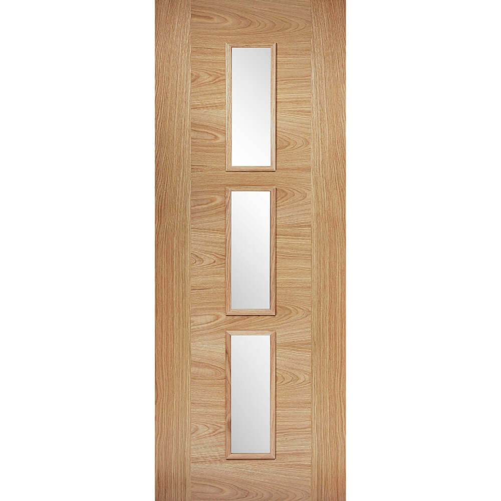 Sofia Prefinished Oak 3L Glazed Internal Door - Image 2