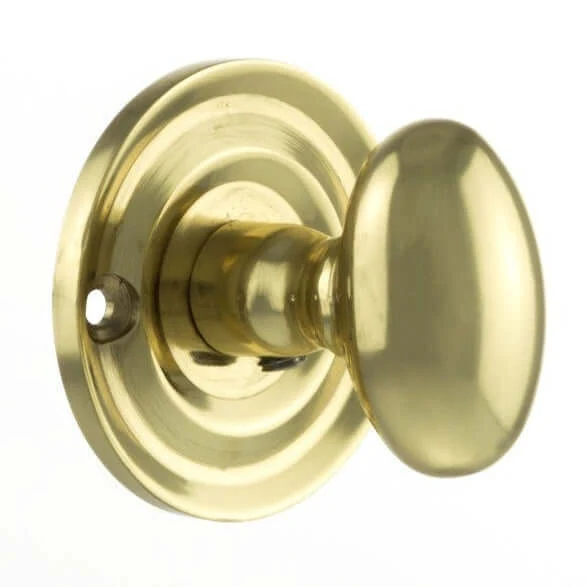 Solid Brass Oval WC Turn And Release - Image 4