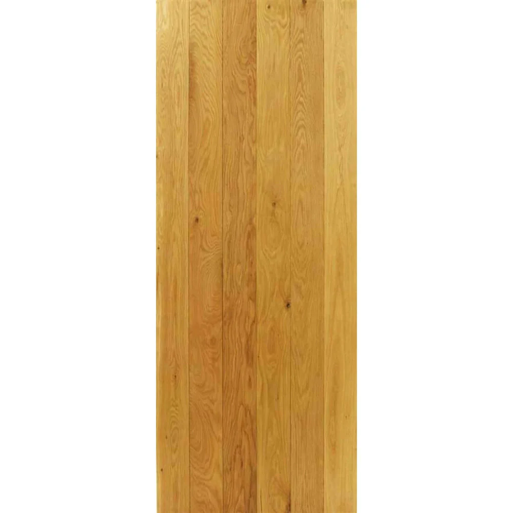 Solid Oak 4 Ledge Single Sliding Barn Door Kit - Image 4