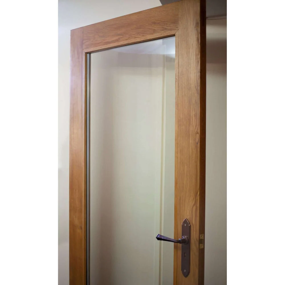 Solid Oak External Unglazed French Door - Image 5