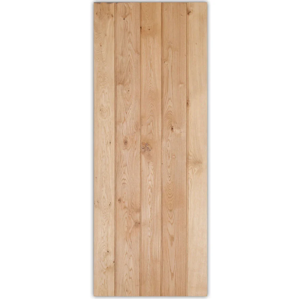 Solid Oak Ledge and Braced Rustic Bead and Butt Door - Image 4