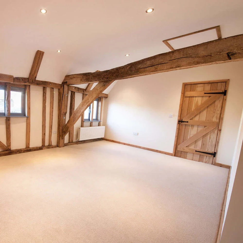 Solid Oak Ledge and Braced Rustic Bead and Butt Door - Image 5