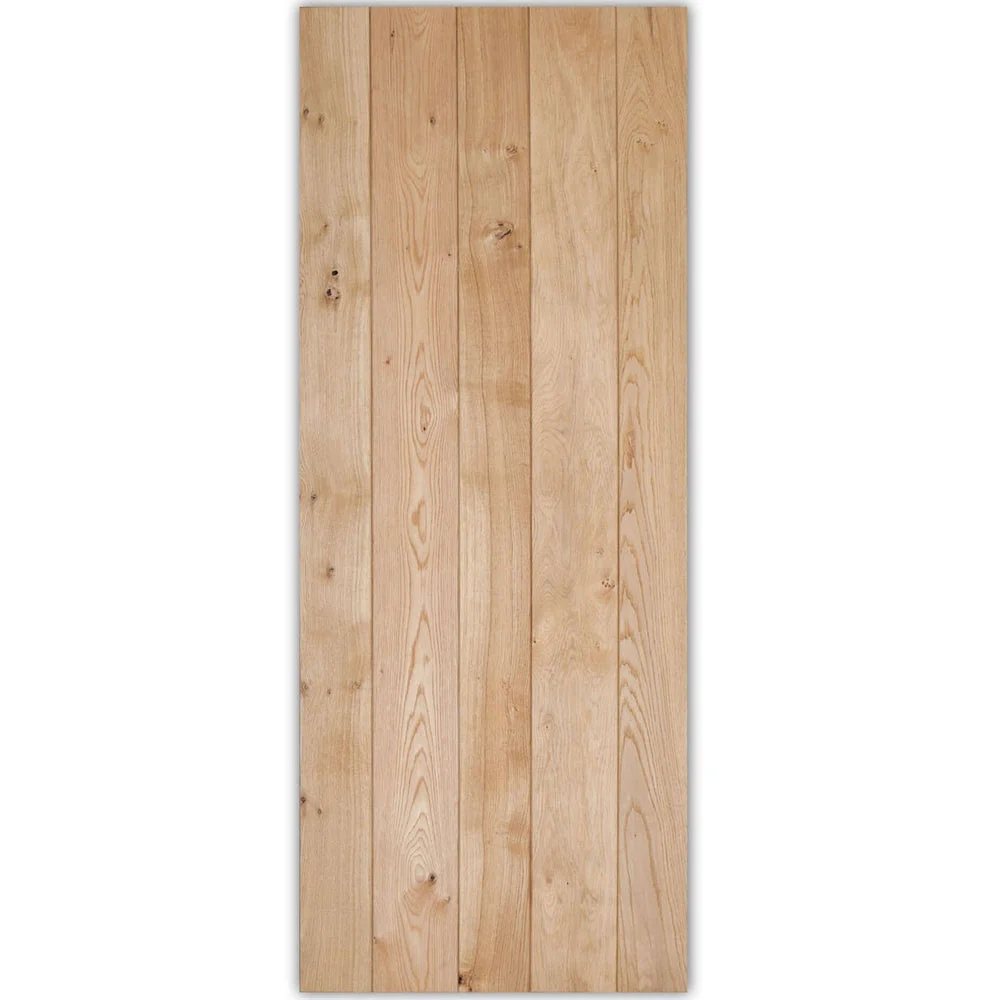 Solid Oak Ledge and Braced Rustic V-Groove Door - Image 5