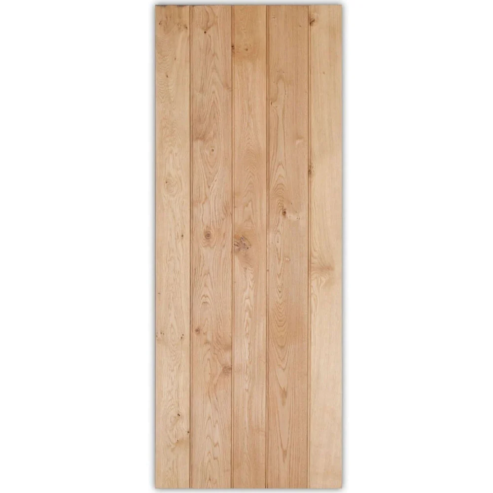 Solid Oak Rustic 3 Ledged Bead & Butt Barn Door - Image 5