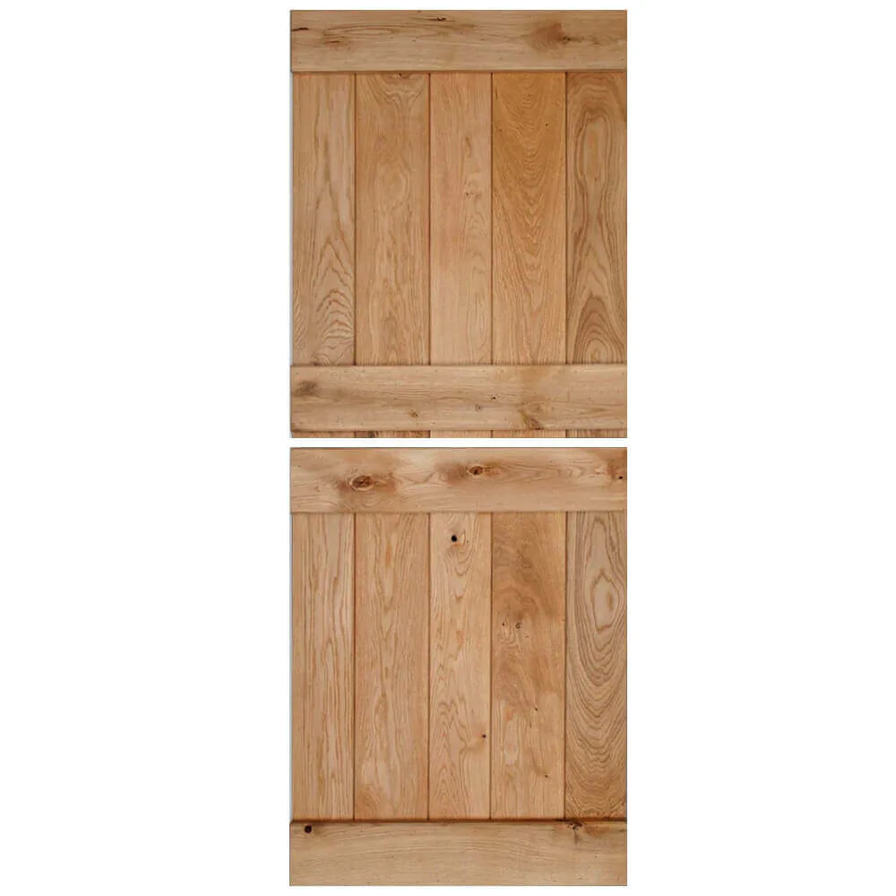 Solid Oak Rustic Butt and Bead Profile Stable Door - Image 9