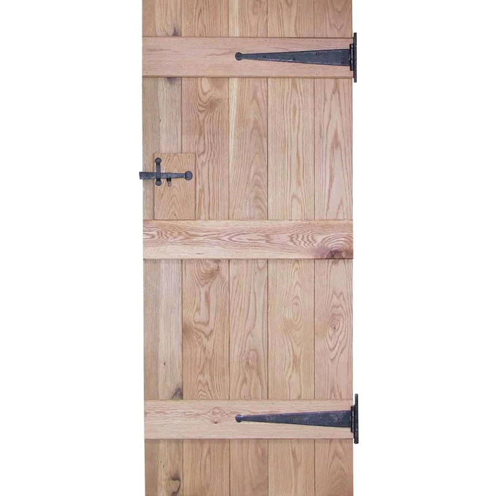 Solid Oak Rustic Ledged Door - Image 2