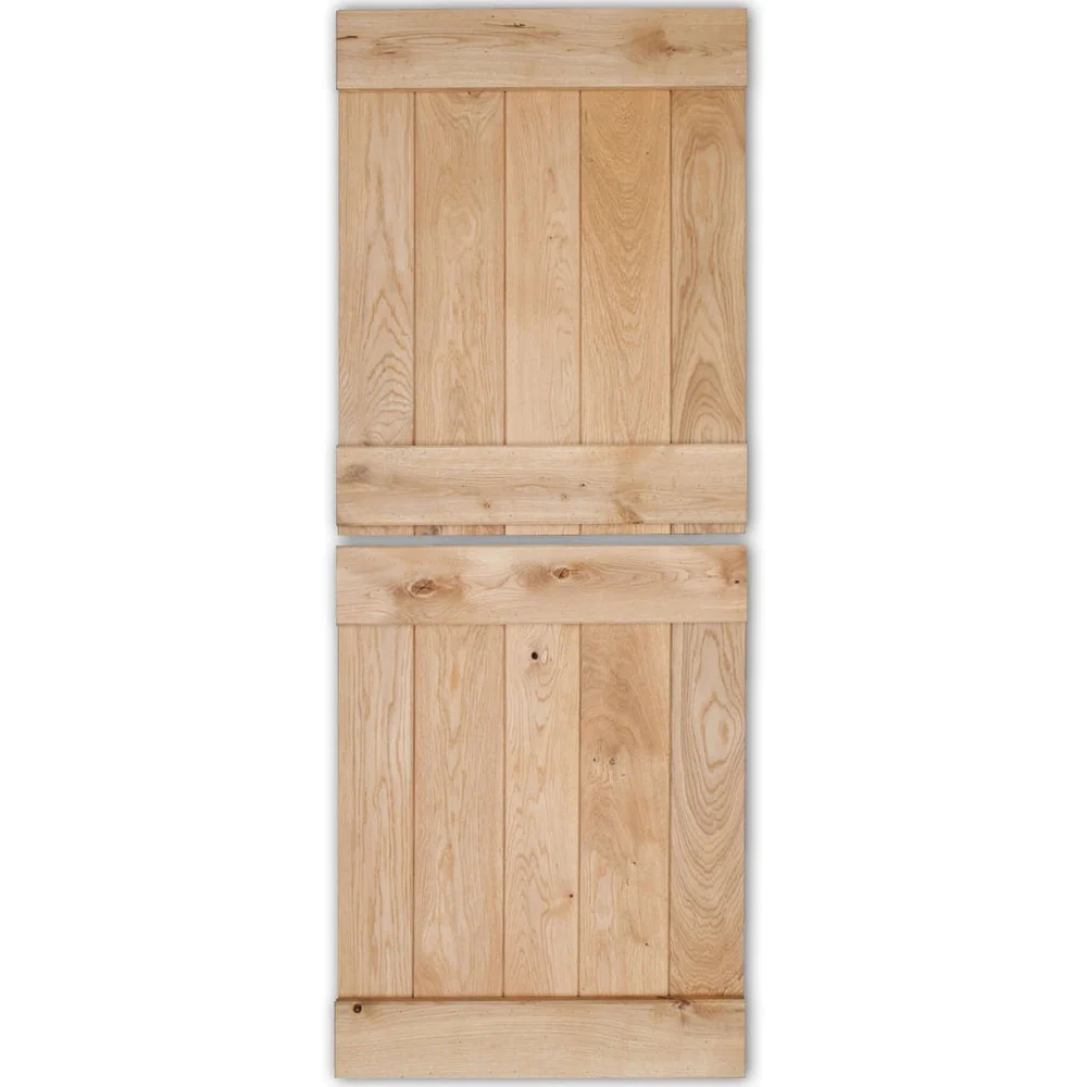Solid Oak Rustic V-Groove Profile Stable Door - Image 4