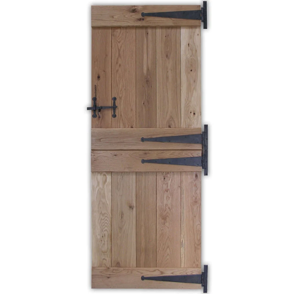 Solid Oak Rustic V-Groove Profile Stable Door - Image 5