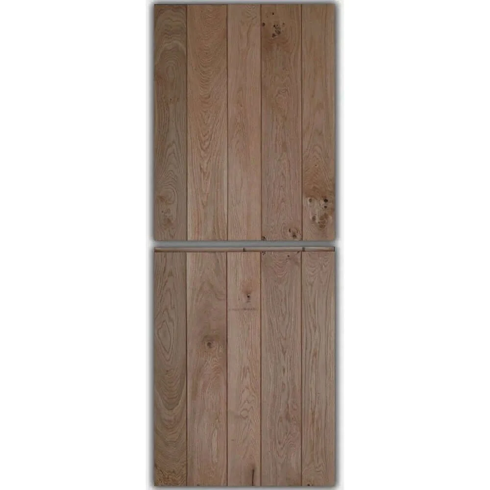 Solid Oak Rustic V-Groove Profile Stable Door - Image 6