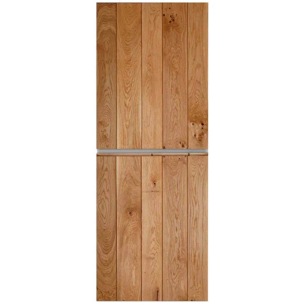 Solid Oak Rustic V-Groove Profile Stable Door - Image 8