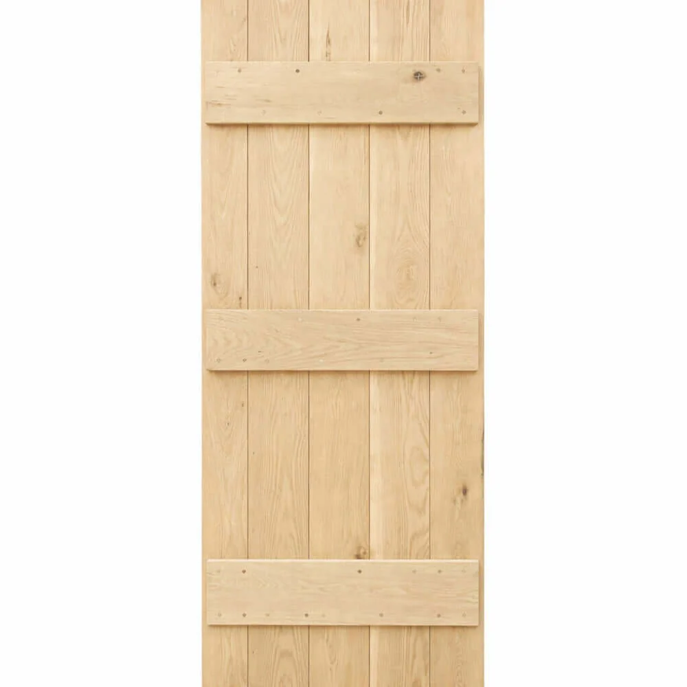Solid Oak V-Groove Barn Door - Image 4
