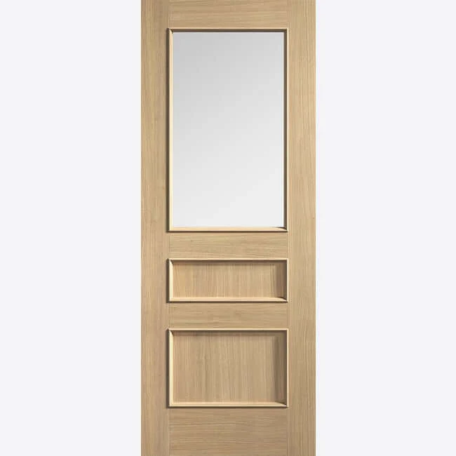 Toledo Prefinished Oak Clear Glazed Door - Image 2