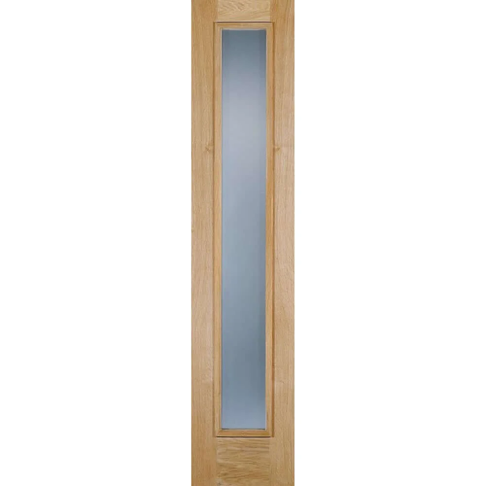 Universal Frosted Glass Oak External Sidelight - Image 2