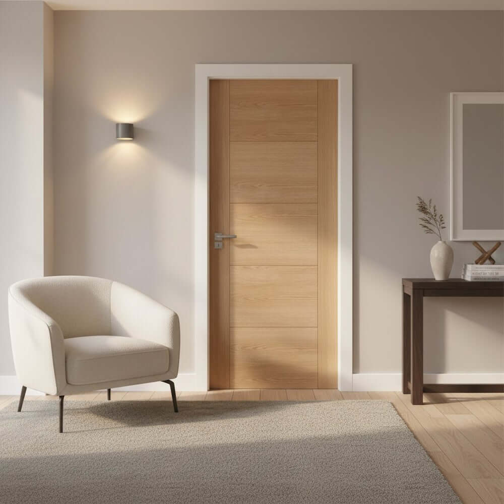 Vancouver Prefinished Oak FD60 Internal Fire Door