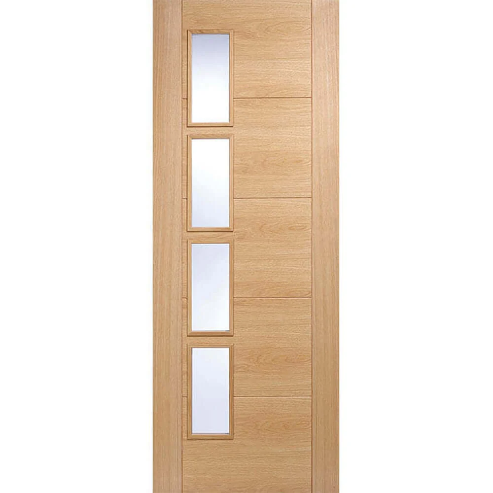 Vancouver Prefinished Oak Offset Glazed Internal Door - Image 2