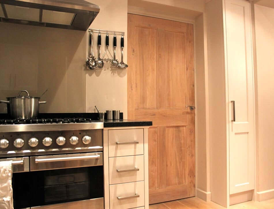 Victorian 4 Flat Panel Solid Oak Door - Image 5