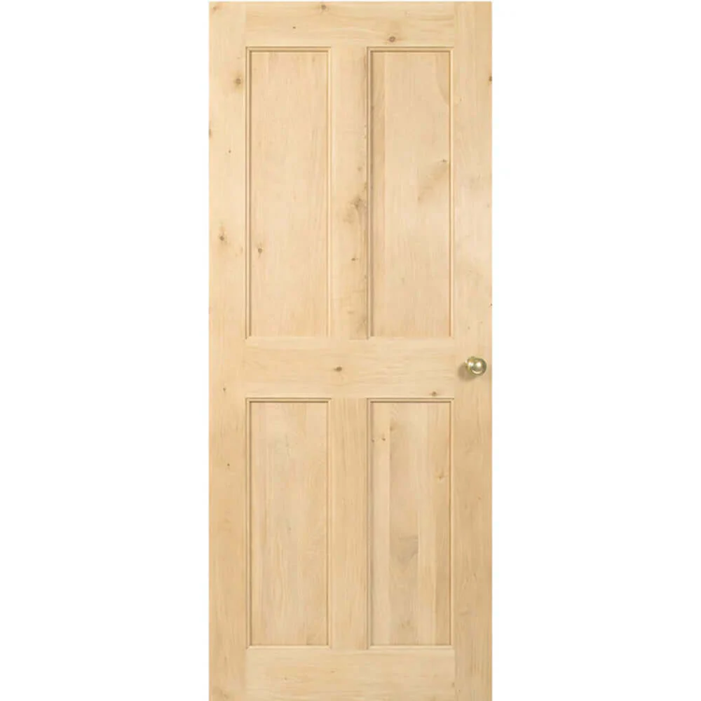 Victorian 4 Flat Panel Solid Oak Door - Image 6