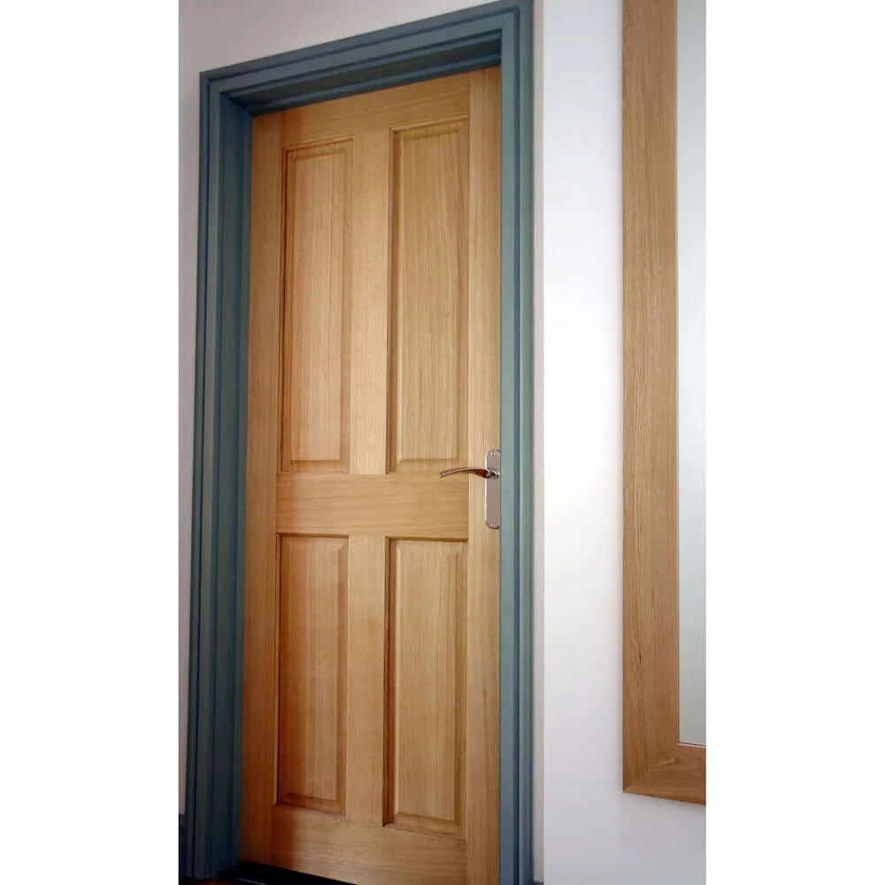 Victorian 4 Panel Veneer Oak Door - Image 3