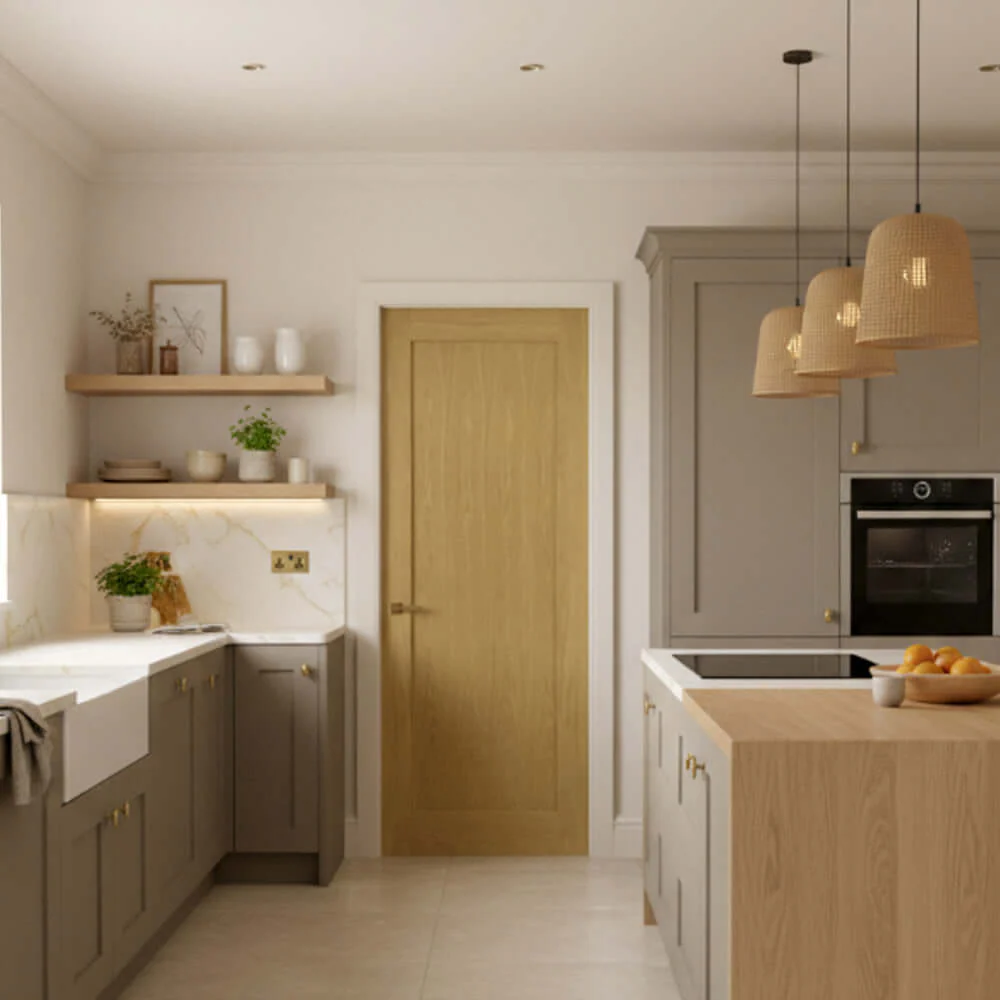 Walden Unfinished Oak Fire Door
